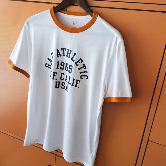 GAP Factory Gap Men's Short Sleeve Crew Neck Logo Graphic Tee T-Shirt (M) - Picture 3 of 8